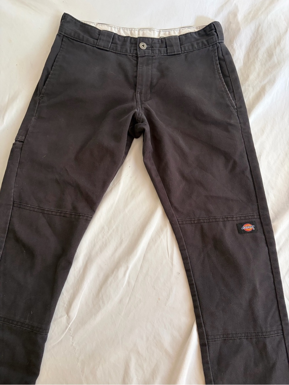 Dickies Men's Black Work Chino Pants with Knee Reinforcement  Size 30x32